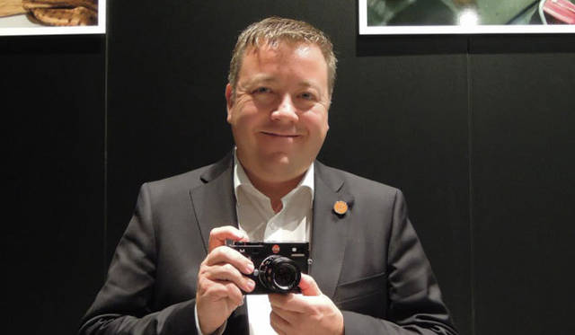 <strong>Leica｜ライカ</strong>　ライカ製品のすべての開発を統括する技術責任者のステファン・ダニエル氏。「新しいMは、まさに画期的な1台。でも改めてM9の完成度の高さを再認識しました。M-Eにはその魅力がそのまま継承されています」