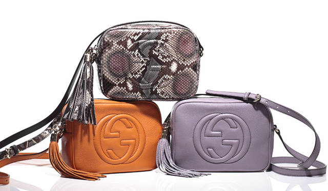 <strong>GUCCI｜グッチ</strong>　SOHO ディスコバッグ [W21×H15×D7cm]　上らか時計回りに 12万6000円、各9万3450円