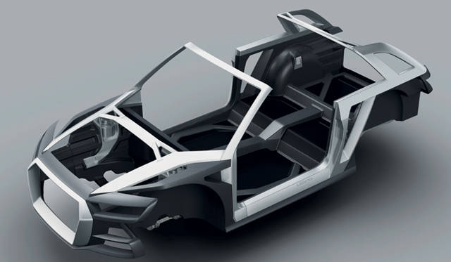 <strong>Audi crosslane coupé｜アウディ クロスレーン クーペ</strong><br />マルチマテリアルスペースフレーム