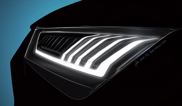 <strong>Audi crosslane coupé｜アウディ クロスレーン クーペ</strong><br />ヘッドライトの意匠は これまでのアウディのものとはちがう