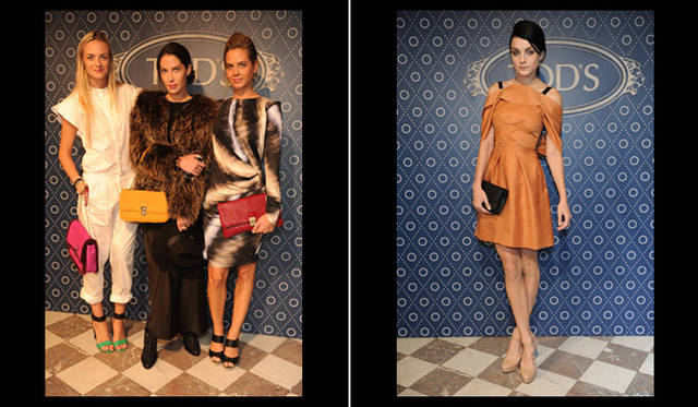 　2013年新作シグネチャーコレクションを発表　左から クラランス姉妹、ジェシカ・スタム