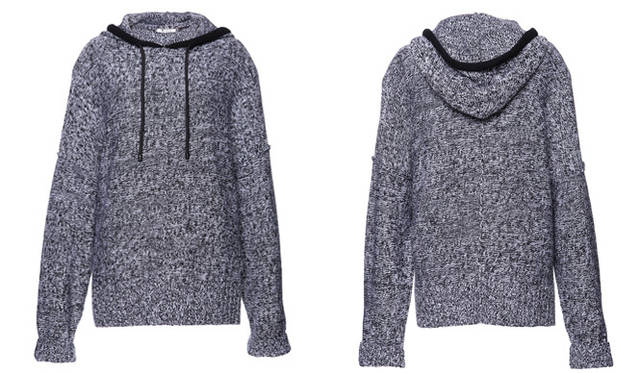 <strong>ALEXANDER WANG│アレキサンダー ワン</strong>　BOXY KNIT HOODIE　(ステージ限定） 3万1500円