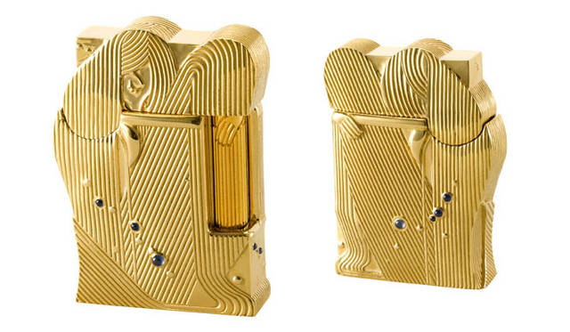 <strong>S.T. Dupont｜エス・テー・デュポン</strong>　「Sleeping Mermaid collection」　プレステージ・コレクション ライター（シェル型の台付き) 147万円（世界限定55ピース）