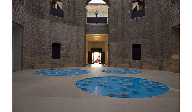 セレスト・ブルシエ＝ムジュノ《バリエーション》　2009年　© Celeste Boursier-Mougenot.　Courtesy Paula Cooper Gallery, New York　Photo: Isabella Mathgus[参考図版]