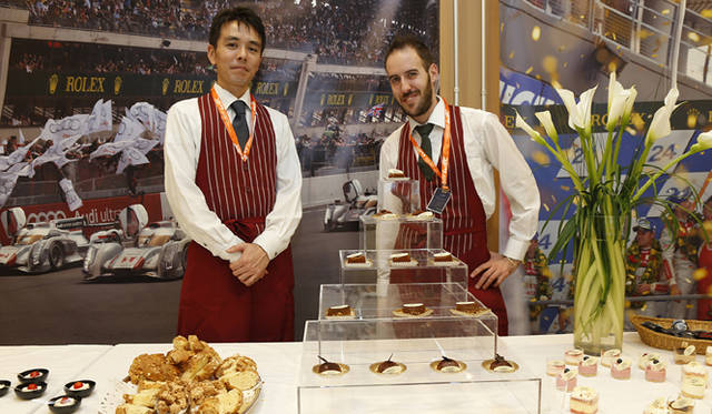 AudiのVIPむけラウンジにて