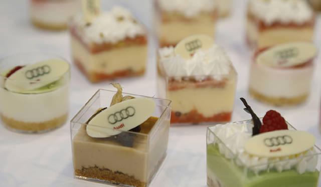 AudiのVIPむけラウンジにて