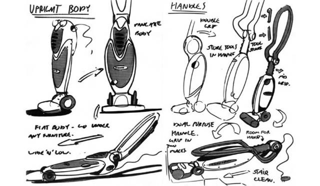 <strong>柳本浩市×田子 學対談</strong>　エレクトロラックス社でのデザイン検討時のスケッチ 