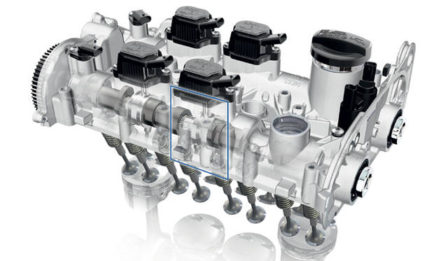 <strong>Volkswagen Golf｜フォルクスワーゲン ゴルフ</strong>　<br />気筒休止機構の解説図　