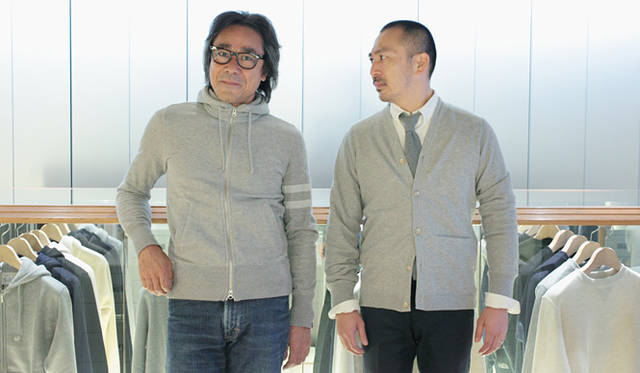  From the left LOOPWHEELER founder, satoshi Suzuki and RUMORS director Hiroyuki Matsumoto