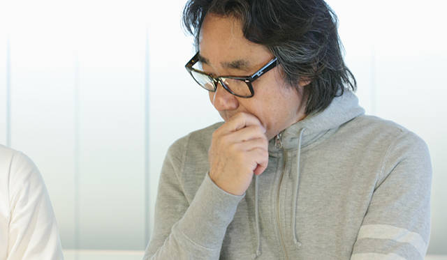  From the left LOOPWHEELER founder, satoshi Suzuki and RUMORS director Hiroyuki Matsumoto