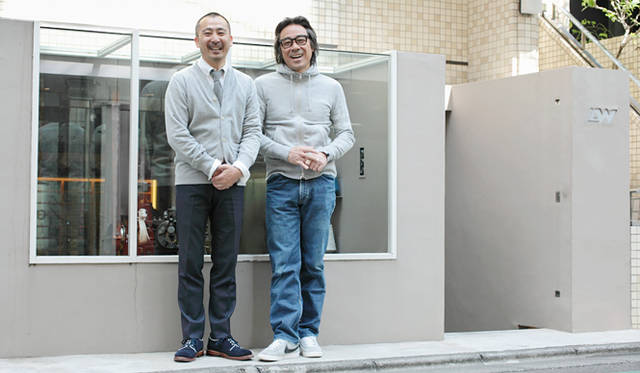  From the left LOOPWHEELER founder, satoshi Suzuki and RUMORS director Hiroyuki Matsumoto