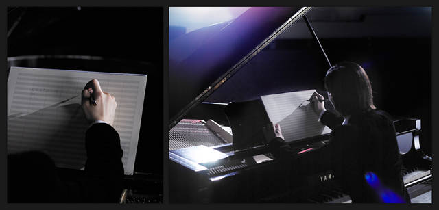 <strong>GIORGIO ARMANI｜ジョルジオ アルマーニ</strong><br />「ドレープ感」はジョルジオ アルマーニの服の特徴のひとつだが、荻野さんが着こなしてくれたこのスーツは、さらにベルベットに畝の入った生地を使うことで、さらに柔らかさを実現したアイテムだ。　ロングジャケット 31万5000円、シャツ 6万6150円（ともにジョルジオ アルマーニ／ジョルジオ アルマーニ ジャパン Tel. 03-6274-7070）