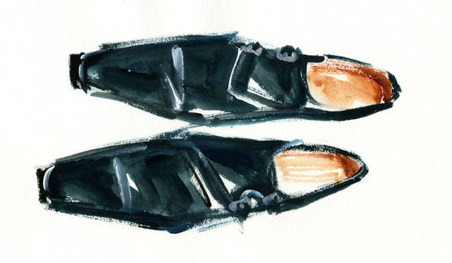 　2012年 John Lobb BY REQUESTフェア　日本橋三越本店　モデル｜CHAPEL、カラー｜DEEP BLUE、素材｜Misty Calf、ソール｜シングルレザー・ソール