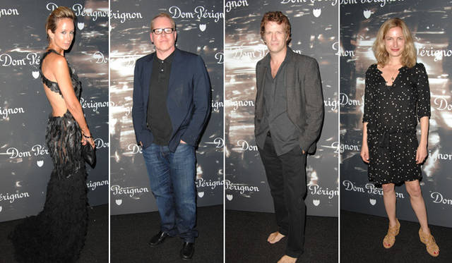 <strong>Dom Pérignon｜ドン ペリニヨン</strong> 左から女優のヴィクトリア・ハーヴェイ、小説家のブレット・イーストン・エリス、俳優のトーマス・ジェーン、映画監督のゾーイ・カサヴェテス