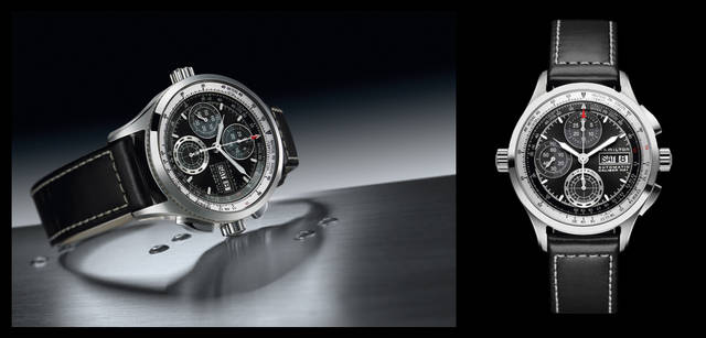 <strong>HAMILTON｜ハミルトン</strong>　<br />半世紀にわたってアメリカの空を支えてきた航空テクノロジーが息づく、プロ仕様のパイロット・ウォッチ。クロノグラフ機能、度量衡換算機能を搭載。カーキ X-パトロール H76556731　16万5900円