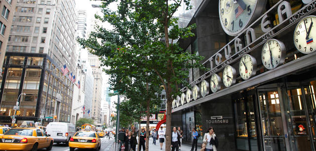 <strong>HAMILTON｜ハミルトン</strong>　<br />ニューヨーク五番街にある、高級時計ショップ「トルノー」。