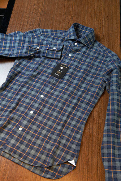 <strong>STRASBURGO｜ストラスブルゴ</strong>　ネルシャツ2万7300円（バルバ／ストラスブルゴ）