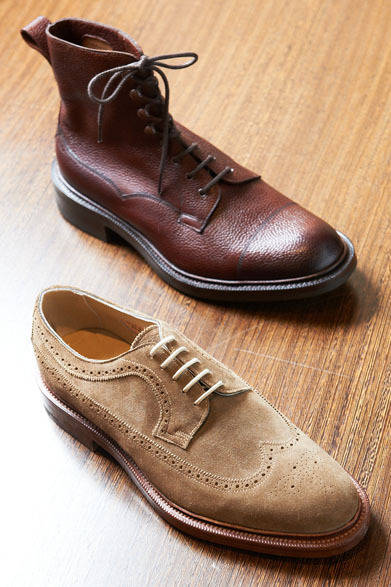 <strong>STRASBURGO｜ストラスブルゴ</strong>　ブーツ17万100円、シューズ14万7000円（エドワードグリーン／ストラスブルゴ）
