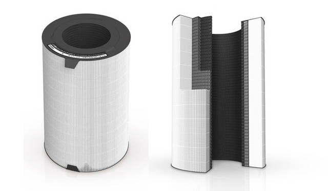 <strong>BALMUDA｜バルミューダ</strong>　空気清浄機「JetClean」　独自設計の「360°フィルター」