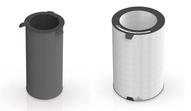 <strong>BALMUDA｜バルミューダ</strong>　空気清浄機「JetClean」　独自設計の「360°フィルター」