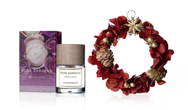 <strong>nicolai bergmann｜ニコライバーグマン</strong>　ローズガーデンズ ニコライバーグマン　オードパルファム（ヴィンテージローズ）（50mL＋オリジナルリース）8925円