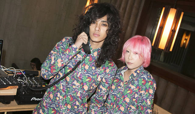 <strong>「ペルノアブサン メゾン キツネ リミテッド エディション」</strong>　DJ　AnsoniとDJ　KYOKO