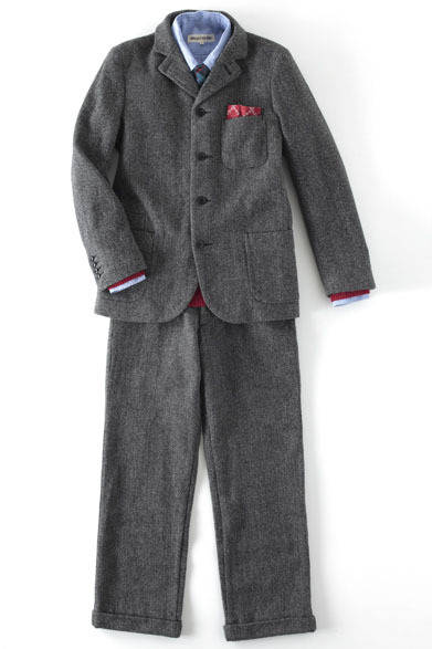 　ツイードジャズメンジャケット2万4990円、ニット7980円、シャツ7140円、パンツ1万4900円（ラギッドファクトリー[アナザーサイドスクエア]／阪急メンズ東京）