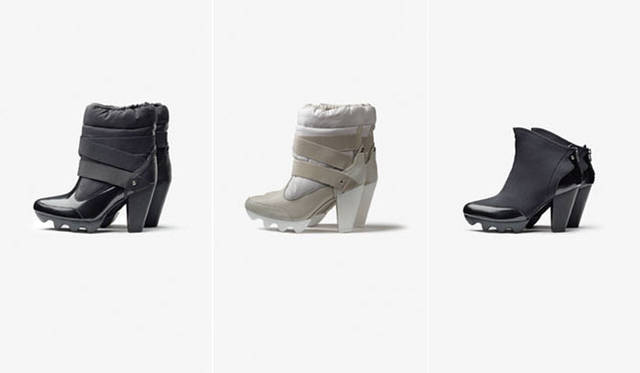 　「adidas SLVR」2012-13年秋冬コレクション　左／SLVR SNOW BOOT HEEL 2万2995円、中／SLVR SNOW BOOT HEEL 2万2995円、右／SLVR ZIP BACK HEEL 2万1735円
