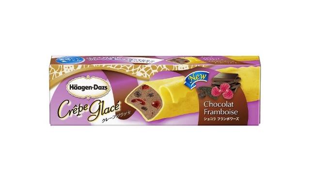 <strong>ブックコーディネーター内沼晋太郎×作家川上未映子</strong>　ハーゲンダッツジャパンから9月に発売された、新作のクレープグラッセ「ショコラ フランボワーズ」