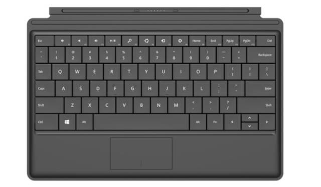 <strong>Microsoft Surface｜マイクロソフト サーフェイス</strong><br />一般的なキーボードにちかい打鍵感の「Type Cover」は黒のみ