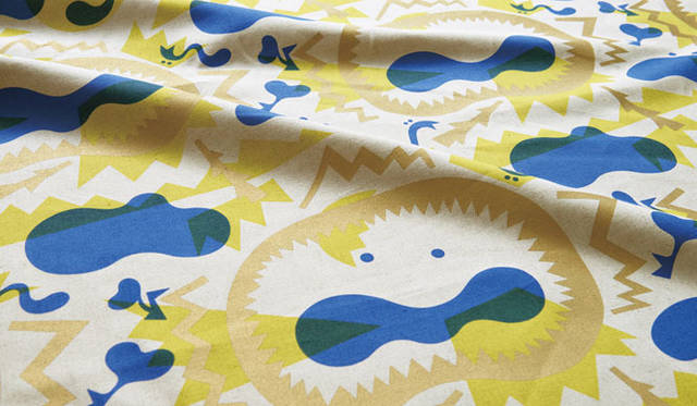 <strong>arflex｜アルフレックス</strong>　「RINN ＋ Fabric ＜RINN Chairと5組のクリエイター展＞」　太公良（ヴィジュアルクリエイター） タイトル「ピクニック・オン・ザ・モス」