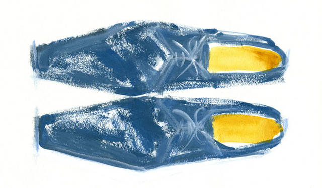 　2012年 John Lobb BY REQUESTフェア　モデル｜LUFFIELD、カラー｜BLUE、素材｜Suede、ソール｜シングルレザー・ソール