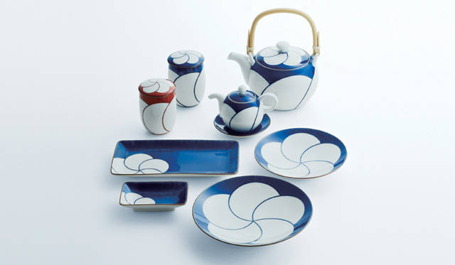 長崎県：ねじり梅（食器）：白山陶器株式会社