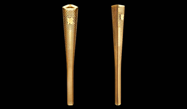 <strong>Barber Osgerby｜バーバー オズガビー</strong> 8000個の穴を空けた聖火トーチ courtesy of Barber Osgerby studio