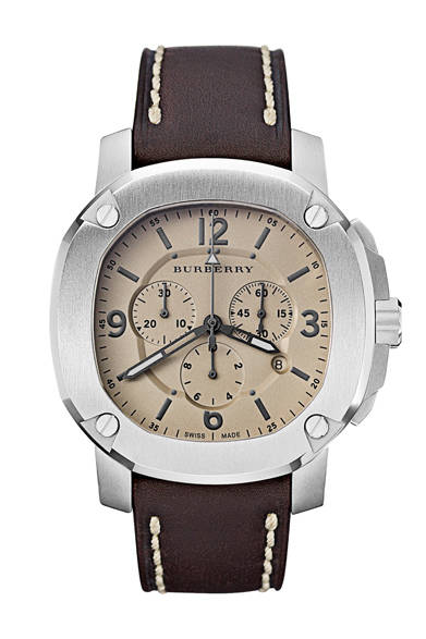 <strong>BURBERRY｜バーバリー</strong>　「THE BRITAIN BBY1101」16万2750円、自動巻き、直径47mm、クロノグラフ