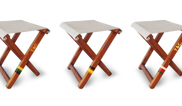 <strong>The Tastemakers & Co.</strong>　「The Tastemakers & Co. 南青山」“LOBSTER PICNIC”イベント　“DECKCHAIRSTRIPES”のイベントスツール