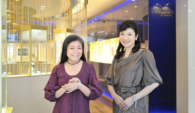 <strong>BREGUET│ブレゲ</strong><br />本間恵子さん（左）と中野香織さん（右）