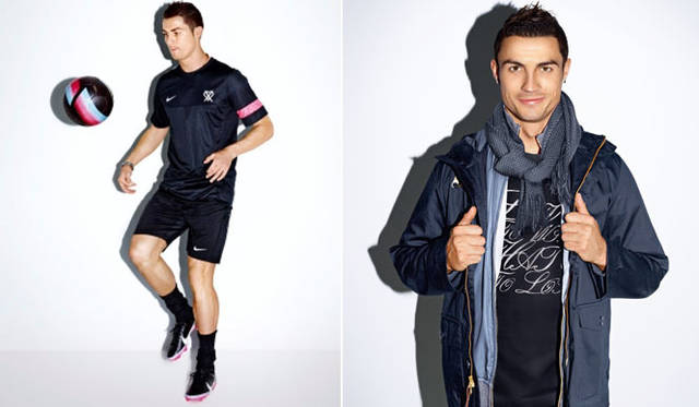 <strong>NIKE｜ナイキ</strong>　クリスティアーノ・ロナウド シグネチャーコレクション「CR7」　左／オンピッチコレクション､右／オフピッチコレクション