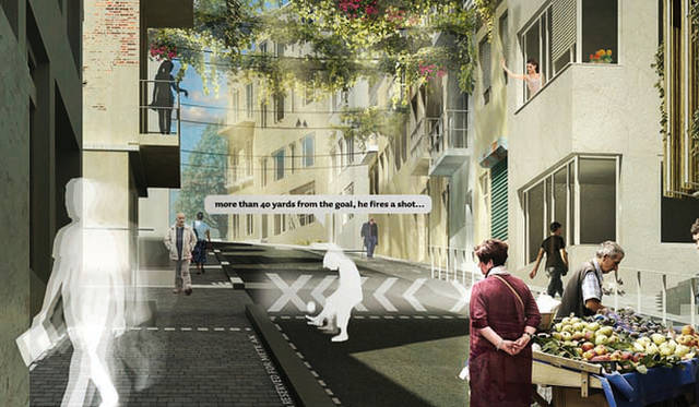 <strong>Audi Urban Future Initiative｜アウディ アーバン フューチャー イニシアティブ</strong><br />イスタンブルをテーマとしたスーパープール（Superpool）によるイメージ。路上に生活を取り戻す