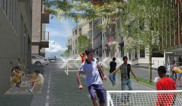 <strong>Audi Urban Future Initiative｜アウディ アーバン フューチャー イニシアティブ</strong><br />イスタンブルをテーマとしたスーパープール（Superpool）によるイメージ。路上に生活を取り戻す