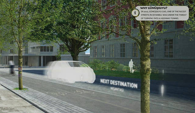 <strong>Audi Urban Future Initiative｜アウディ アーバン フューチャー イニシアティブ</strong><br />イスタンブルをテーマとしたスーパープール（Superpool）によるイメージ。路上に生活を取り戻す