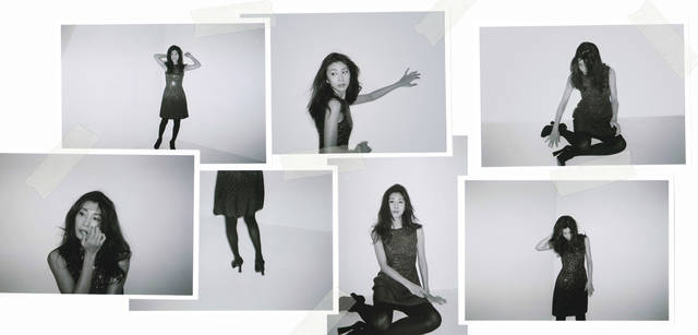 <strong>GIORGIO ARMANI｜ジョルジオ アルマーニ</strong><br />「ドレスを着ることで、自分のモチベーションが上がる気がするし、美しく見えるように姿勢に気をつけなきゃ、って気づかせてくれる服でもあるかもしれない」。ドレス 78万7500円、靴 9万9750円（ともにジョルジオ アルマーニ／ジョルジオ アルマーニ ジャパン Tel. 03-6274-7070）  