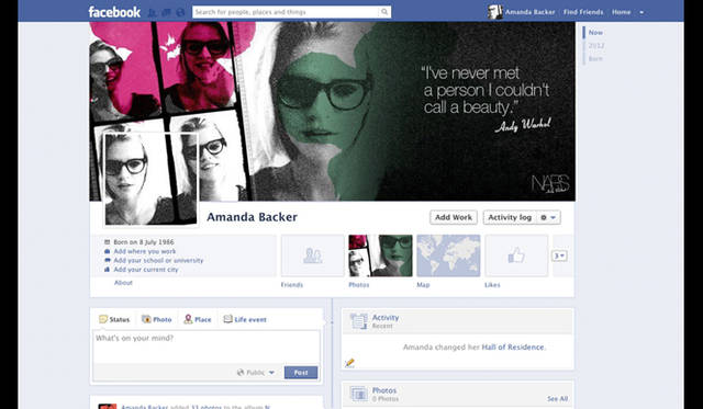 <strong>NARS｜ナーズ</strong>　アンディ・ウォーホルにインスピレーションを得たFacebookアプリケーション