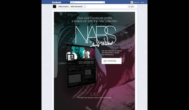 <strong>NARS｜ナーズ</strong>　Facebookのプロフィール写真とカバーを“ウォーホル風”に