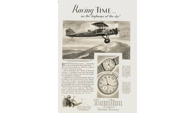 　1920～1940年代のハミルトンの広告