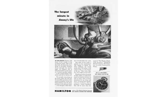 　1920～1940年代のハミルトンの広告