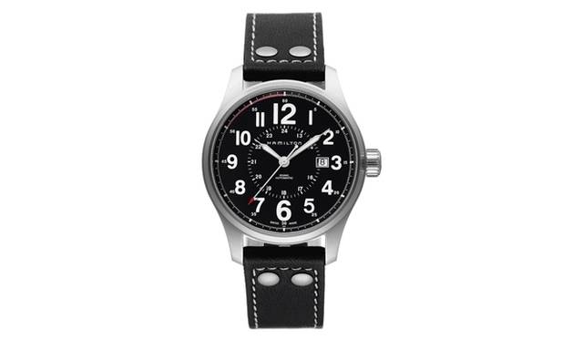 　「カーキ オフィサー オート」7万7000円、機械式自動巻、ケース径44mm