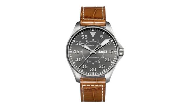 　「カーキ パイロット オート 46mm」9万5550円、機械式自動巻、ケース径46m