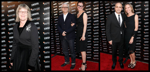 <strong>HAMILTON｜ハミルトン</strong><br />左／話題作『アルゴ』の美術監督として受賞したシャロン・シーモア。中／左は受賞した『ライフ・オブ・パイ　トラと漂流した227日』の撮影監督クラウディオ・ミランダ。『ベンジャミン・バトン 数奇な人生』や『トロン：レガシー』なども手がけたベテラン。右／写真右は『プロメテウス』の編集をして受賞したピエトロ・スカリアは、過去に『JFK』でアカデミー賞受賞経験もあるハリウッドのトップ映像編集者。