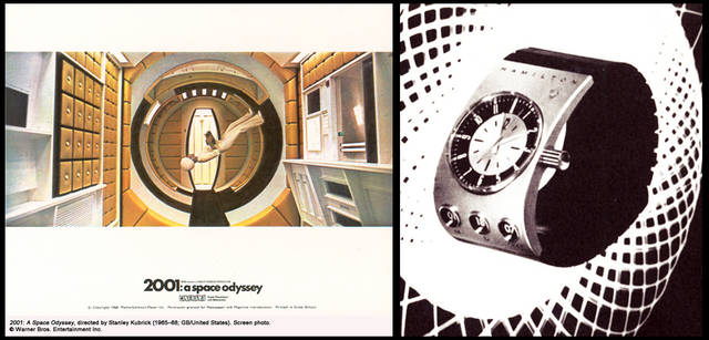 <strong>HAMILTON｜ハミルトン</strong><br />映画史に燦然と輝くSF映画『2001年宇宙の旅』に起用されたことも、人気が爆発するきっかけとなった。スタンリー・キューブリック監督自らの「未来にふさわしい時計の製作を」との依頼により、ハミルトンのチームは斬新でフューチャリスティックな時計を開発。